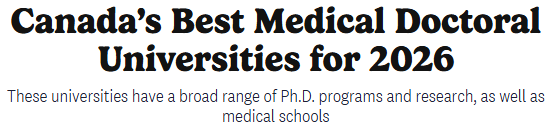 2026 麦考林大学排名发布！加拿大留学择校必看指南